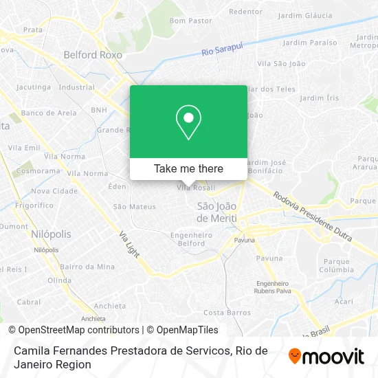 Camila Fernandes Prestadora de Servicos map