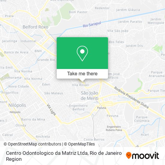 Mapa Centro Odontologico da Matriz Ltda