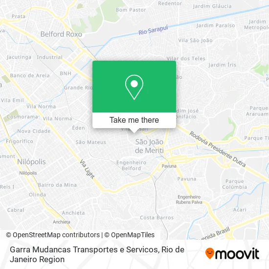 Garra Mudancas Transportes e Servicos map