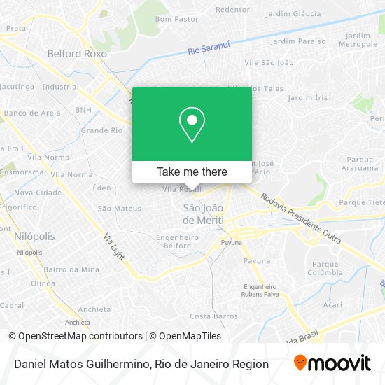 Daniel Matos Guilhermino map