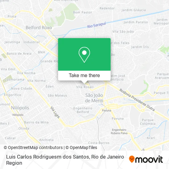 Luis Carlos Rodriguesm dos Santos map