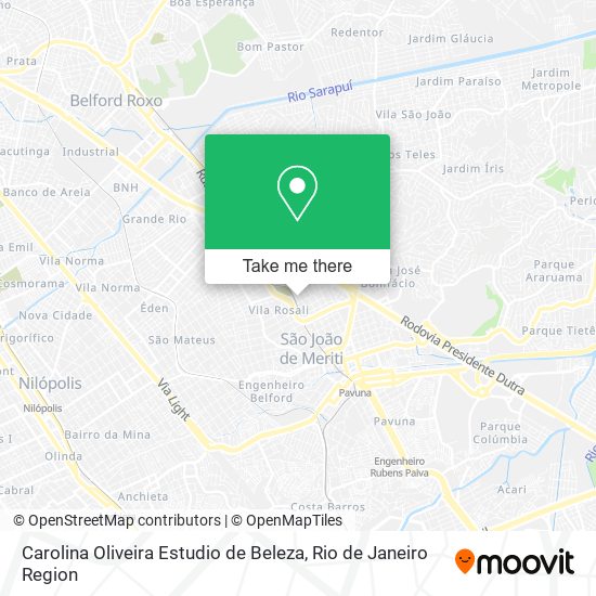 Carolina Oliveira Estudio de Beleza map