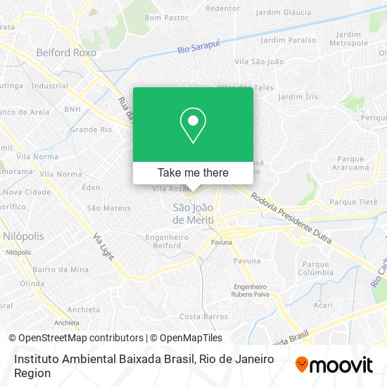 Instituto Ambiental Baixada Brasil map