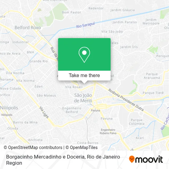 Borgacinho Mercadinho e Doceria map