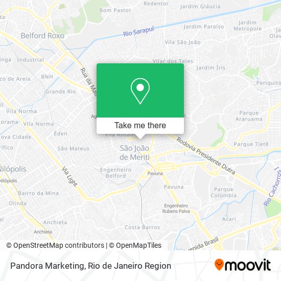 Pandora Marketing map