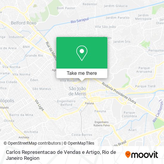 Carlos Representacao de Vendas e Artigo map