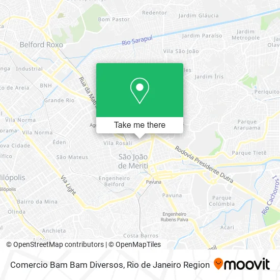Comercio Bam Bam Diversos map