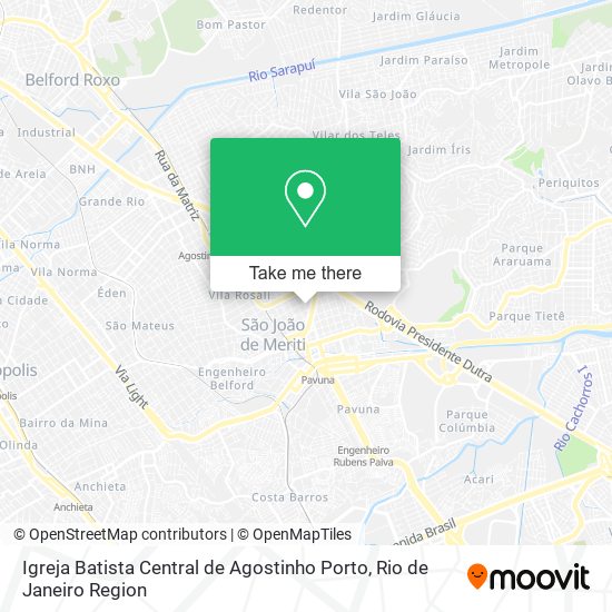 Igreja Batista Central de Agostinho Porto map