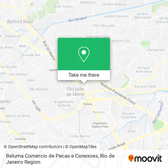 Beluma Comercio de Pecas e Conexoes map