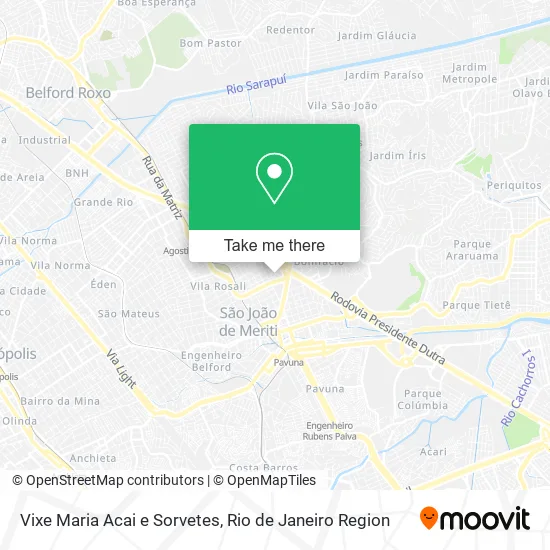 Vixe Maria Acai e Sorvetes map