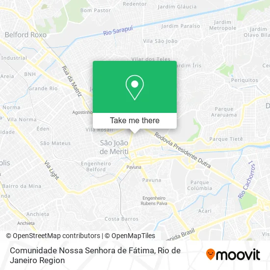 Comunidade Nossa Senhora de Fátima map