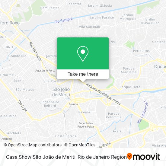 Casa Show São João de Meriti map