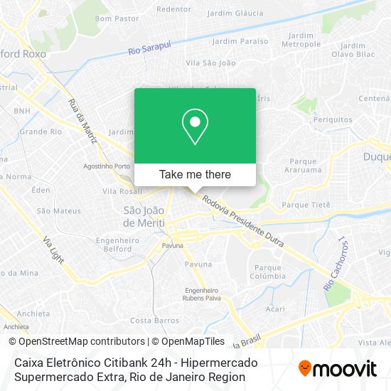 Caixa Eletrônico Citibank 24h - Hipermercado Supermercado Extra map
