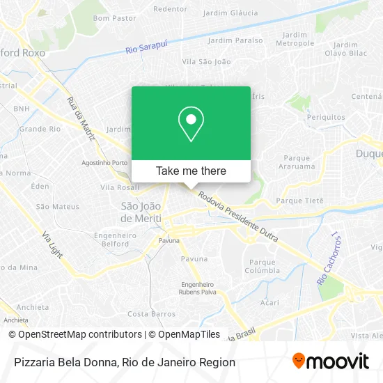 Pizzaria Bela Donna map