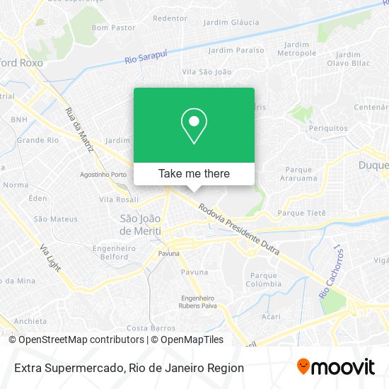 Extra Supermercado map