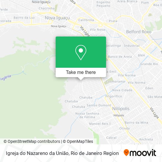 Igreja do Nazareno da União map