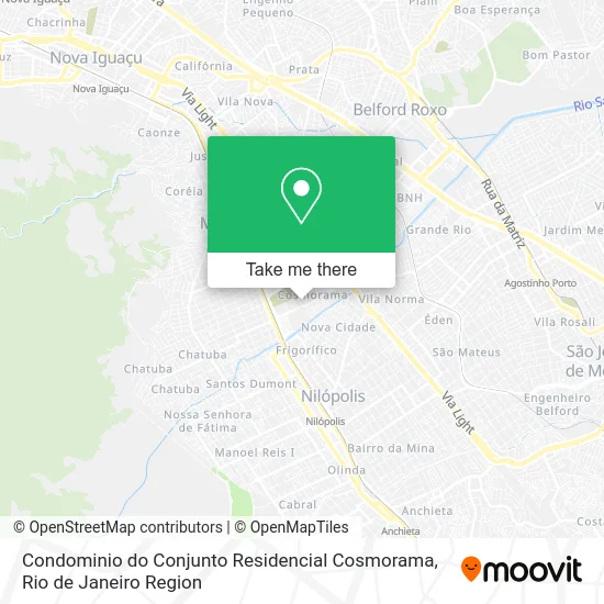 Condominio do Conjunto Residencial Cosmorama map