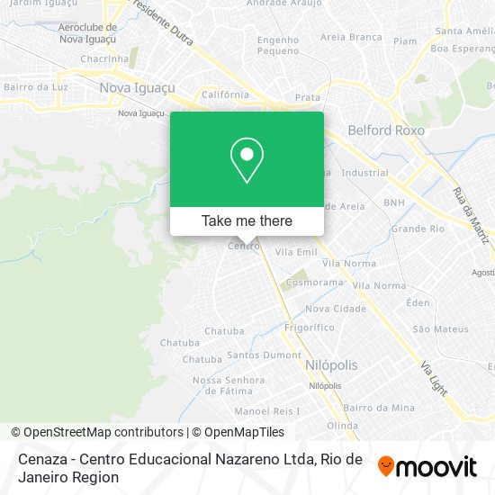 Mapa Cenaza - Centro Educacional Nazareno Ltda