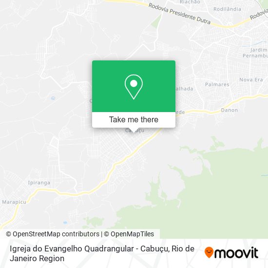 Igreja do Evangelho Quadrangular - Cabuçu map
