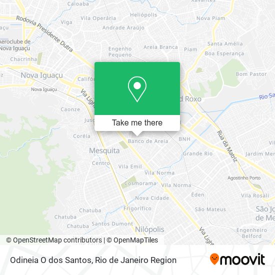 Odineia O dos Santos map