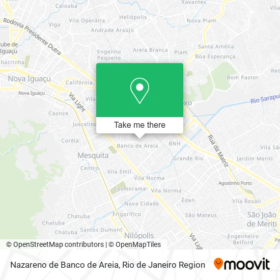 Nazareno de Banco de Areia map