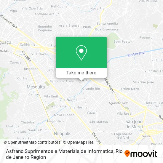 Asfranc Suprimentos e Materiais de Informatica map