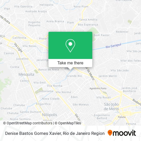 Denise Bastos Gomes Xavier map