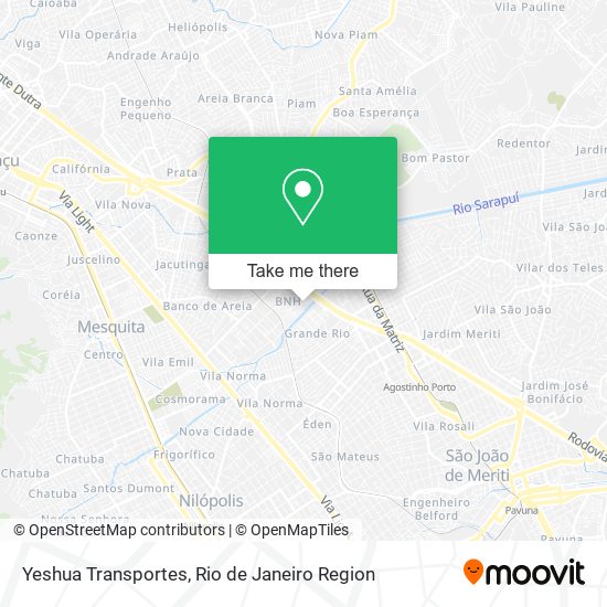 Mapa Yeshua Transportes