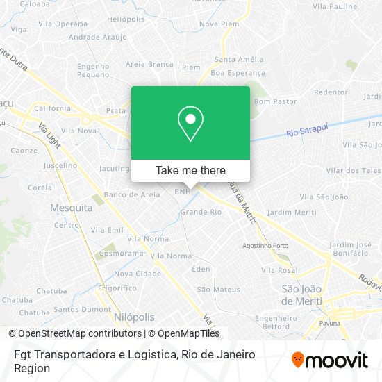 Fgt Transportadora e Logistica map