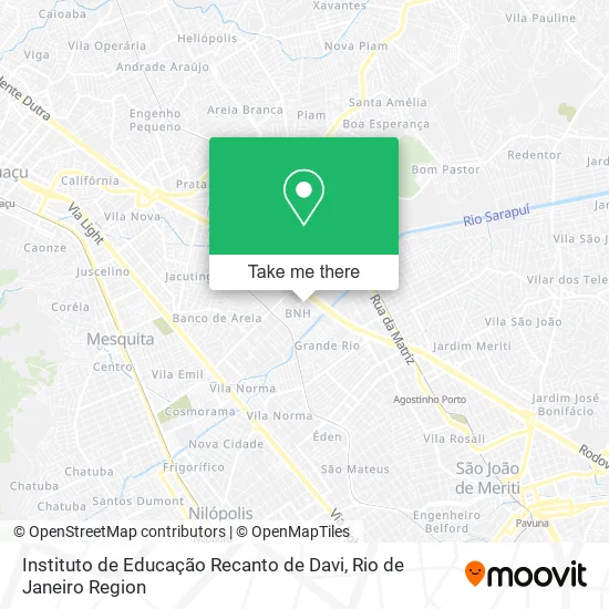 Instituto de Educação Recanto de Davi map