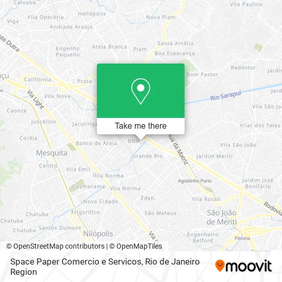 Space Paper Comercio e Servicos map