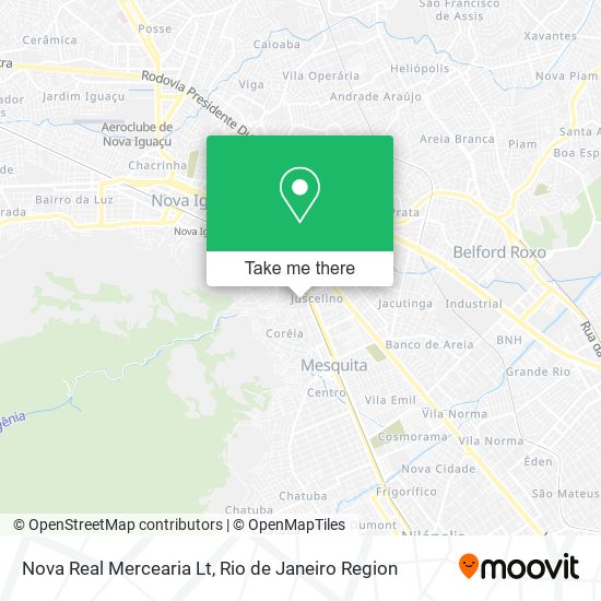 Nova Real Mercearia Lt map