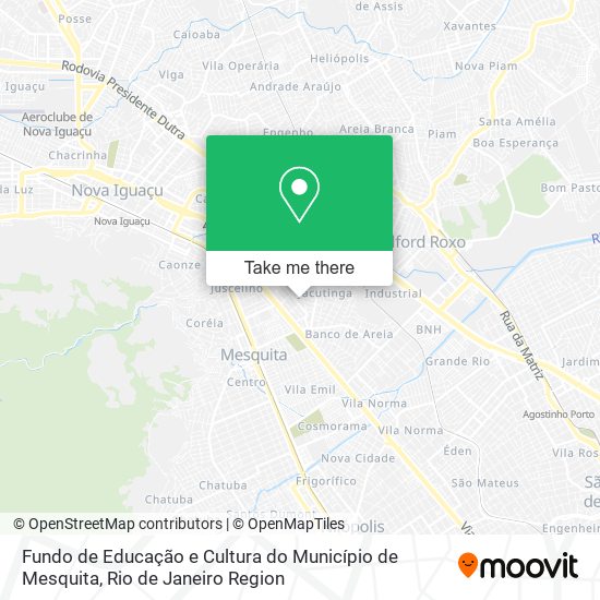 Mapa Fundo de Educação e Cultura do Município de Mesquita