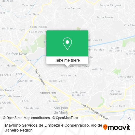 Mavlimp Servicos de Limpeza e Conservacao map