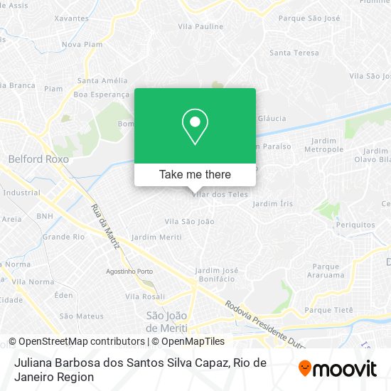 Juliana Barbosa dos Santos Silva Capaz map