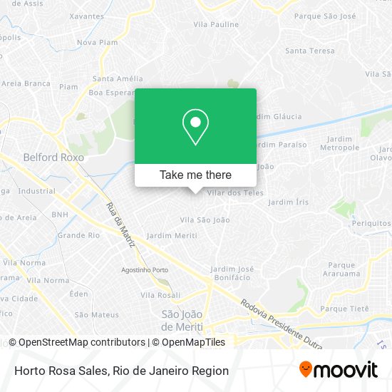 Horto Rosa Sales map