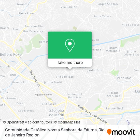 Comunidade Católica Nossa Senhora de Fátima map