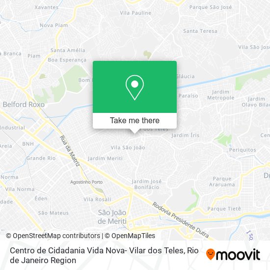 Centro de Cidadania Vida Nova- Vilar dos Teles map
