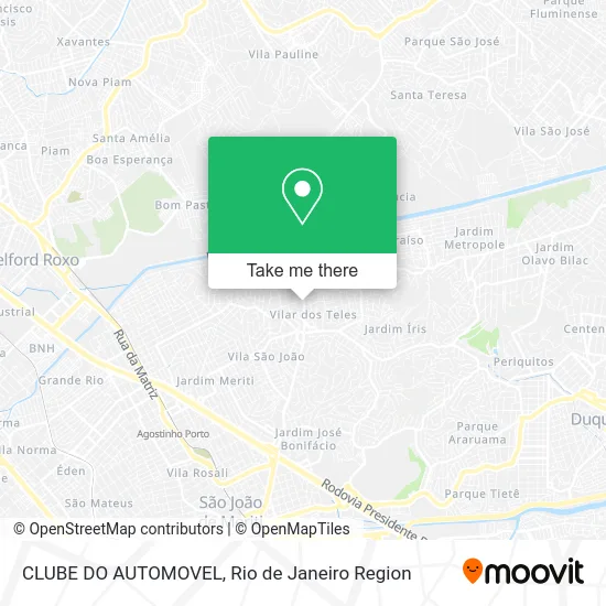 CLUBE DO AUTOMOVEL map