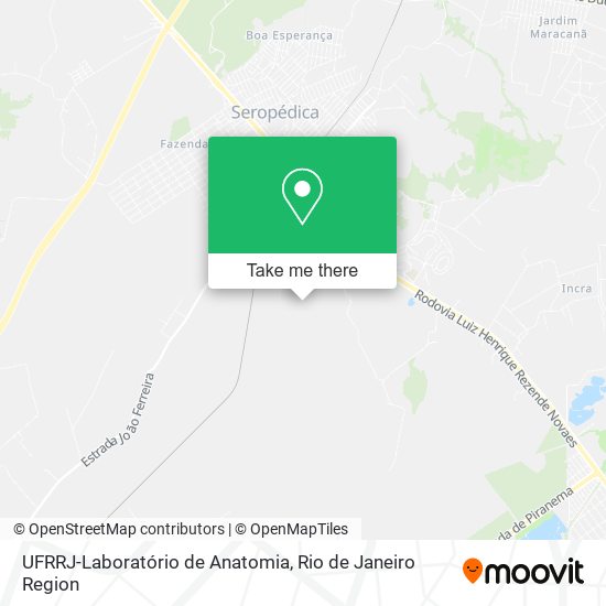 UFRRJ-Laboratório de Anatomia map