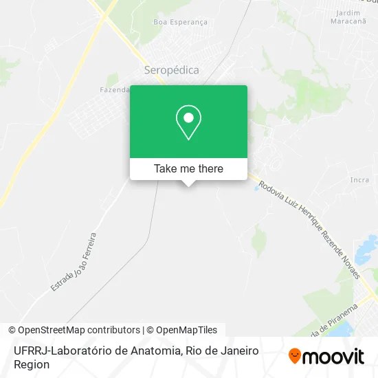 UFRRJ-Laboratório de Anatomia map