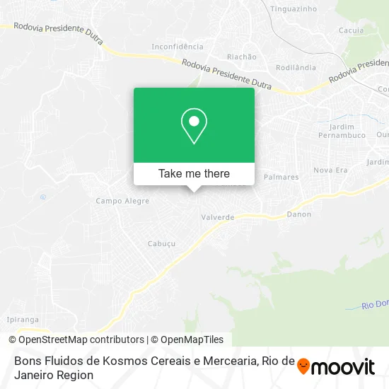 Bons Fluidos de Kosmos Cereais e Mercearia map