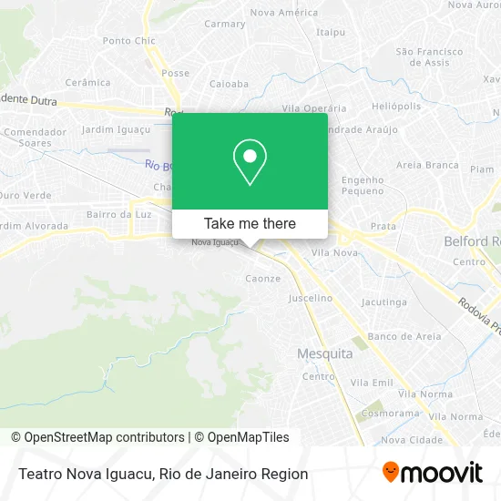 Teatro Nova Iguacu map