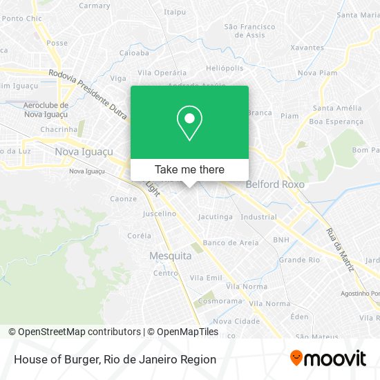 Mapa House of Burger