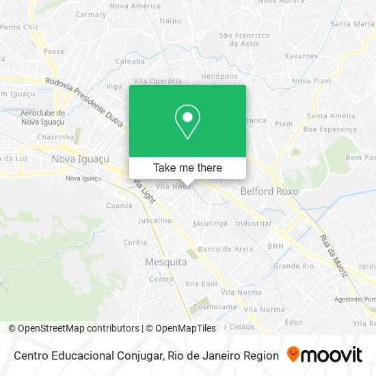 Centro Educacional Conjugar map