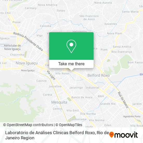 Laboratório de Análises Clínicas Belford Roxo map