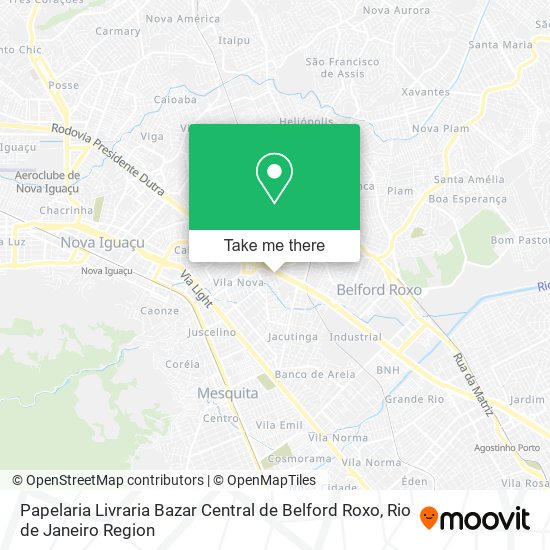 Papelaria Livraria Bazar Central de Belford Roxo map