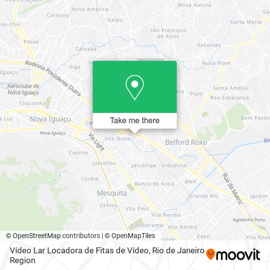 Mapa Vídeo Lar Locadora de Fitas de Vídeo