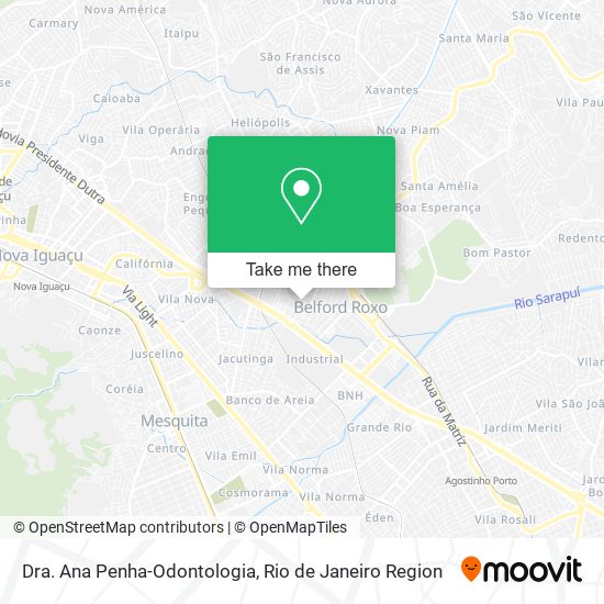 Mapa Dra. Ana Penha-Odontologia