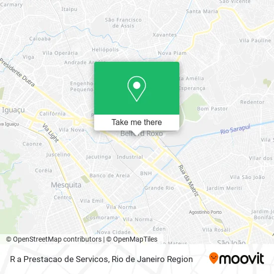 R a Prestacao de Servicos map